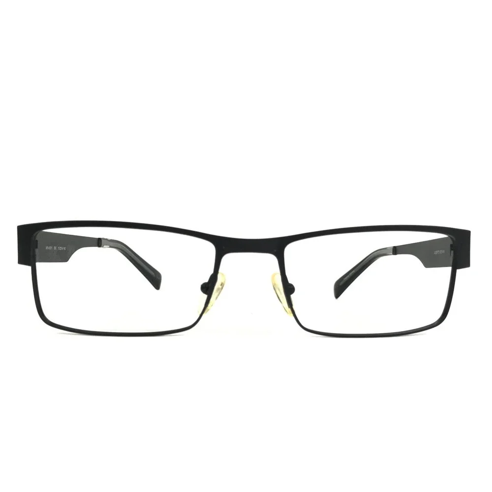 Alberto Romani Eyeglasses Frames AR4001 BK Matte Black Rectangle 53-18-140